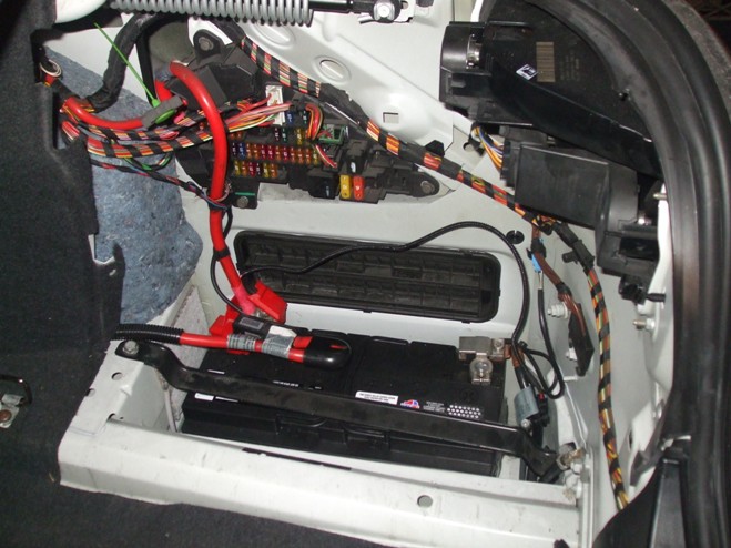 Battery location on bmw 5 series