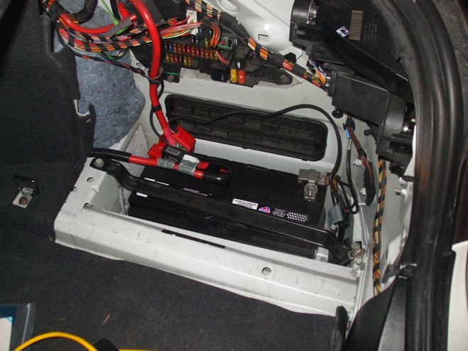 Bmw 5 series battery location #7