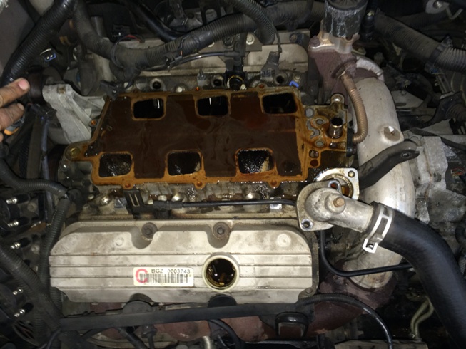 3800 V6 3.8 GM Series II Intake Manifold coolant leak causing hydro ...